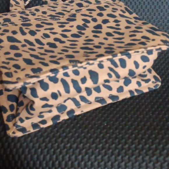 Stella & Dot Tan and Black Leopard Print Mini Tote - Picture 3 of 7